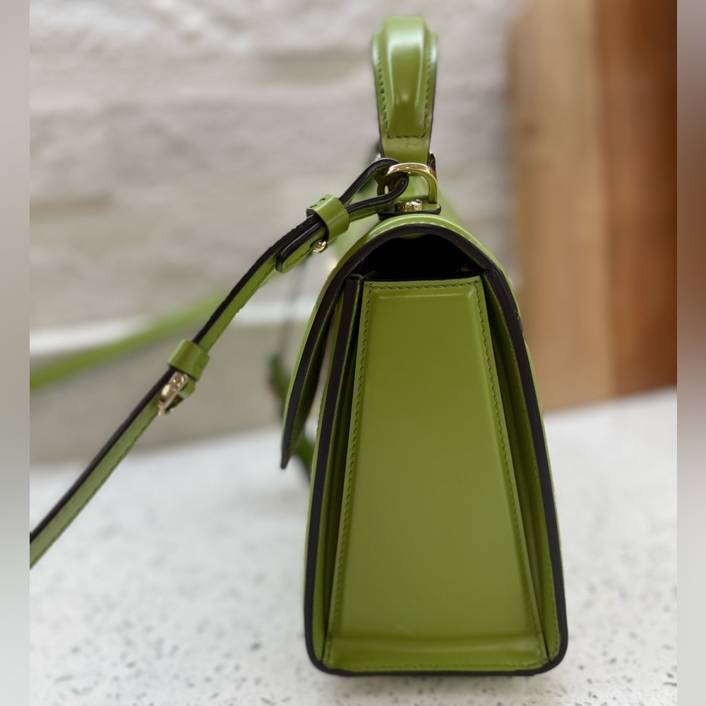 Salvatore Ferragamo Avocado Boxyz Leather Top Handle Bag - Picture 5 of 10